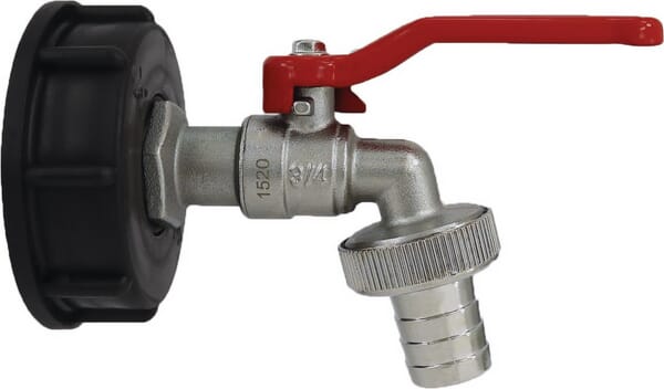 KRAMP IBC-Adapter S60x6 mit Hahn 1" - 1 Stück - IBC110