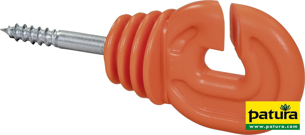 Patura Super-Ringisolator mit Holzgewinde, rot, 6 mm Schaft, (25 Stück / Pack) 103025