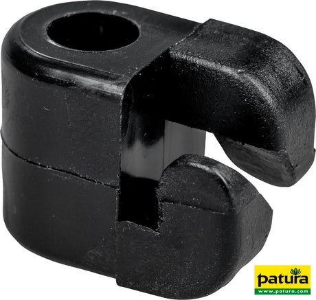 Patura Kunststoffisolator schwarz, für 10 mm Glasfiberpfähle (25 Stück/Pack) 113325