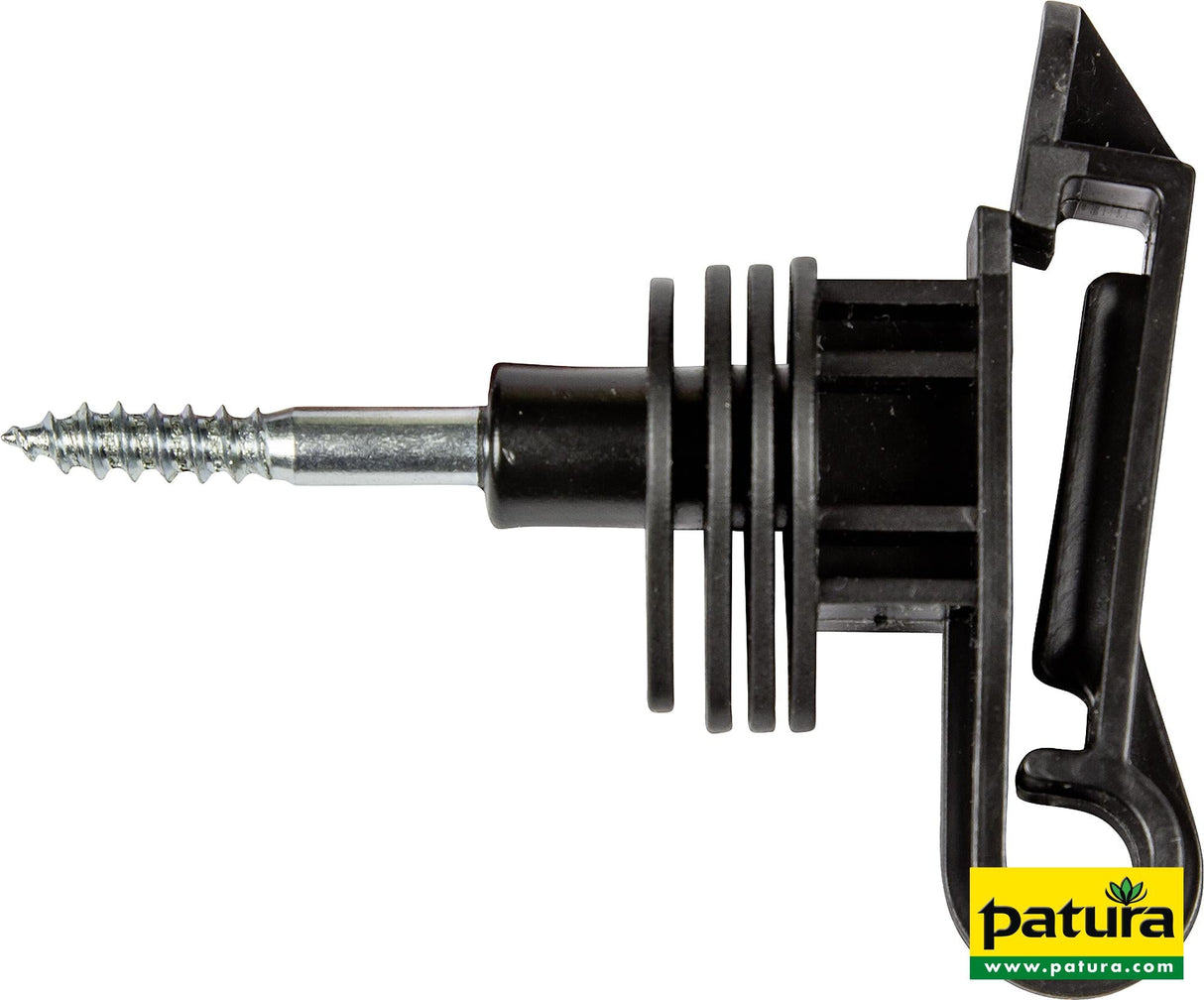 Patura Seil- / Bandisolator, Holzgewinde für Bänder bis 40 mm (25 Stück/Pack) 127025