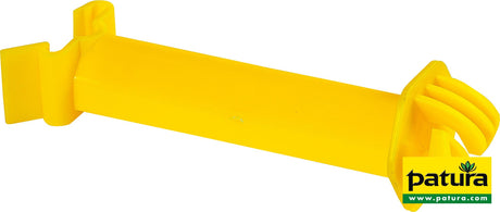 Patura Abstands-Isolator gelb, für T-Pfosten für Litzen/Seile bis 6mm (25 Stück/Pack) 173725