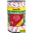 Patura Tornado XL Seil, 200 m Rolle 8 Niro 0,20 mm, 3 Cu 0,30 mm, weiss-rot 183001