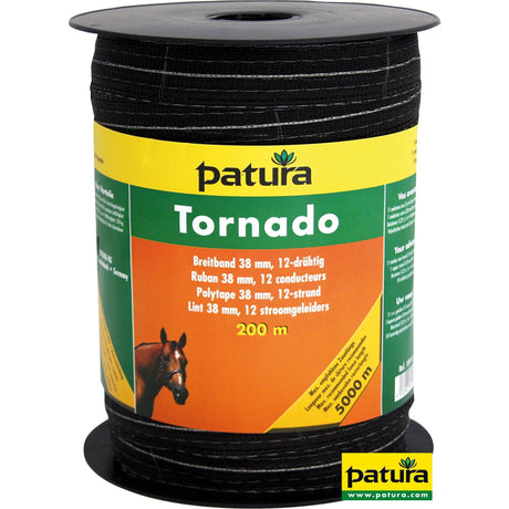 Patura Tornado Breitband 38 mm, 200 m Rolle 11 Niro 0,16mm, 1 Cu 0,30mm, braun 189101