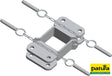 Patura Schelle Quadrat 90 mm, 4 Halter, parallel, vz 303317