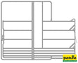 Patura Sicherheits-Pferde-Panel mit Tor und Fressgitter, 3,00 m, 1 Fressplatz 310274