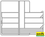 Patura Sicherheits-Pferde-Panel mit Tor und Fressgitter, 3,00 m, 1 Fressplatz 310274