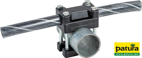 Patura Kreuzklemme für flexibles Nackenseil auf Rohr mit d= 60 mm 334723