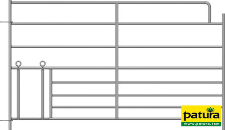 Patura Steckfix-Horde XL mit Lämmerschlupf 8 Rohre, B= 1,83 m, Höhe 1,10 m 371503