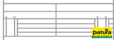 Patura Steckfix-Horde, mit doppeltem Lämmerschl B= 2,75m Höhe 0,92 m 371504