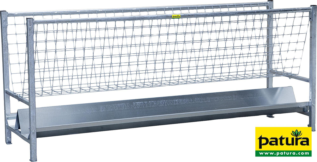 Patura Gangraufe für Schafe, L=2,46m höhenverstellbar, mit Trog 376020