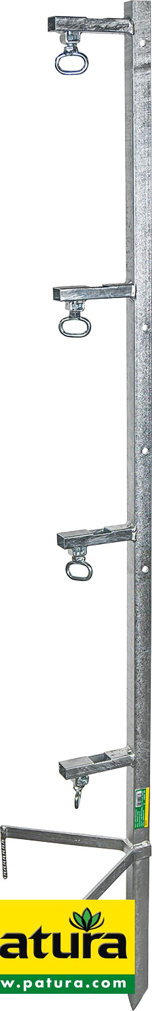 Patura Spezial-Montagepfahl, für 4 Haspeln Zaunhöhe bis 1,35 m 632001