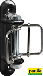 Patura Breitband-Eckisolator, mit 2 Bügel schwarz, für 40 mm Band (3 Stück / Pack) 168003