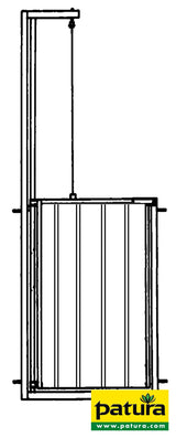 Patura Falltor mit Seilbetätigung, für Schaf Fanganlagen, verzinkt 37035