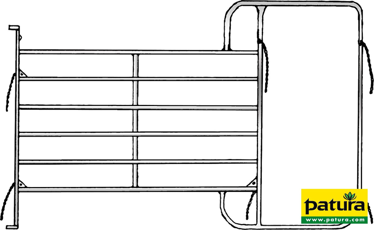 Patura Panel-6 mit Rahmen 3,05 m, H= 2,10 m, vz 310206