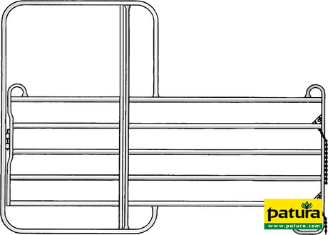 Patura Panel-5 mit Tor 3,00 m Breite 3,00 m, Höhe 2,20 m 310415