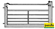 Patura Schwing-Schiebetor B= 1,83 m, für Schaf-Fanganlagen, verzinkt 37034