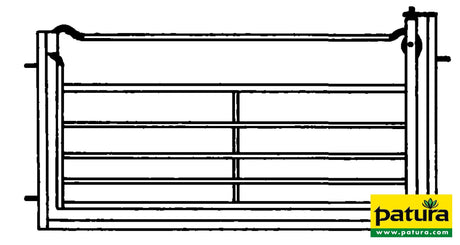 Patura Schwing-Schiebetor B= 1,83 m, für Schaf-Fanganlagen, verzinkt 37034