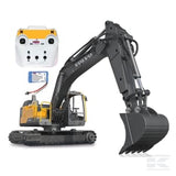 DiggerVolvo EC160E, metal, 1:16, with shell grab and demolition hammer