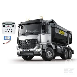 Dump truck, Mercedes Benz Arocs, 1:20, metal, Meiller, 2.4 GHz