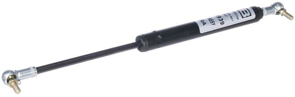 Gas strut rear window