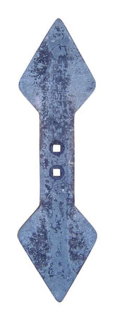 Embout de cultivateur 440x135x19mm, réversible, courbé, 2 trous