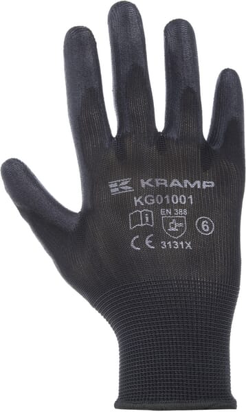 KRAMP Handschuhe Kramp 1.001 schwarz 10/XL 12 Paar KG0100110P012