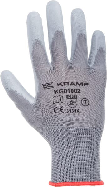 KRAMP Handsch. Kramp 1.001 grau 8/M KG0100208