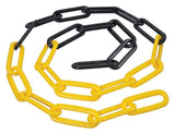 KRAMP Kette Ø 8 mm x 49 mm Kunststoff gelb/schwarz - 0,01 Meter KK150108
