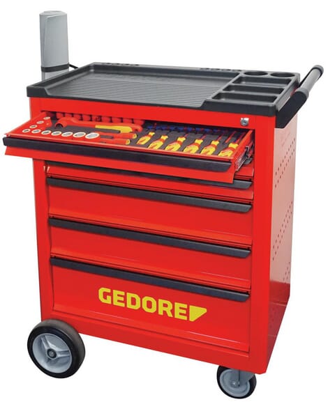 Tool trolley VDE 130 pieces.