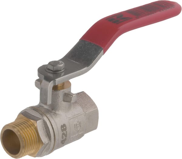 KRAMP Kugelhahn BSP IG/AG 3/8" + Edelstahlgriff KS38MKR