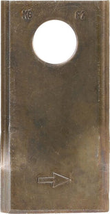 Mower blade left 93x47x3 mm, bore Ø 19 mm, suitable for Taarup / PZ / Vicon, pack of 25 - 25 pieces