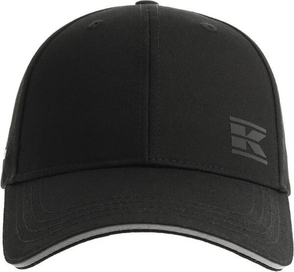 KRAMP Baseballkappe, schwarz, mit grauem Akzent, Schirm - 1 Stück - KW10900101