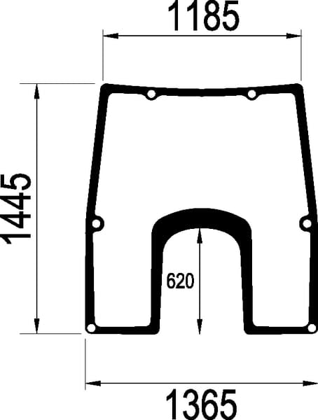 KRAMP Frontscheibe L166875N