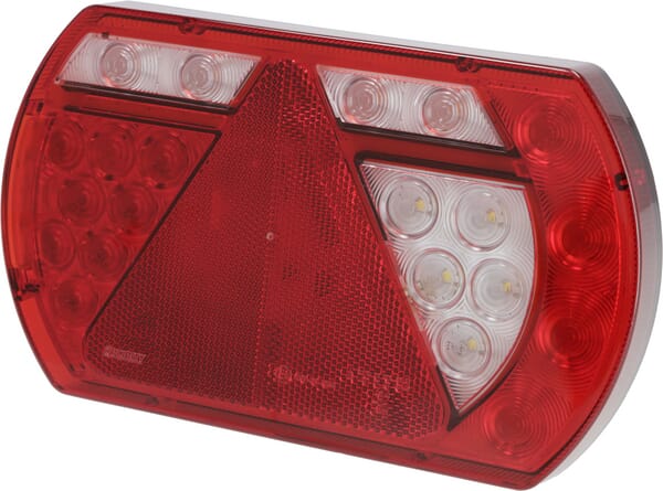 KRAMP Multifunktions-Rücklicht LED, SMART, 12V, 236x140x24.3mm, Bajonett 5-polig, Kramp L26060P5RH5SM