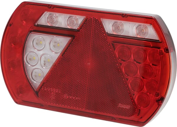 KRAMP Multifunktions-Heckleuchte LED, SMART, 12V, 236x140x24,3mm, Bajonett 6-polig, Kramp L26060P6LH5SM