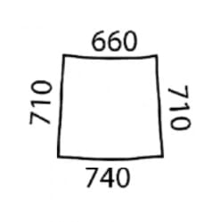 John Deere Türscheibe oben L58951