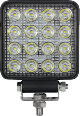 KRAMP Arbeitsscheinwerfer LED, 25W, 3040lm, quadratisch, 10/30V, 108x48x108mm, Punktstrahl, 16 LED's, Kramp LA10024