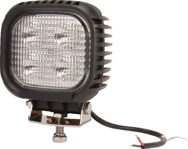 KRAMP Arbeitsscheinwerfer LED, 48W, 4050lm, quadratisch, 10/30V, 150x80x125mm, Flutlicht, 4 LED's, Kramp LA10029