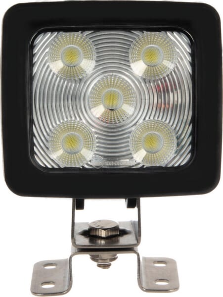 KRAMP Arbeitsscheinwerfer LED dimmbar, 60W, 1820/5200lm, quadratisch, 10/30V, weiß, Deutsch Stecker, ultra wide flood, 20 LED's, Kramp - 1 Stück - LA10410DB