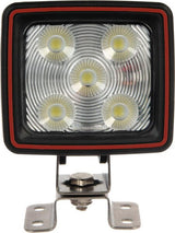 KRAMP Arbeitsscheinwerfer LED, 67W, 5600lm, quadratisch, 10/30V, weiß, Deutsch-Stecker, weites Flutlicht LA10410R