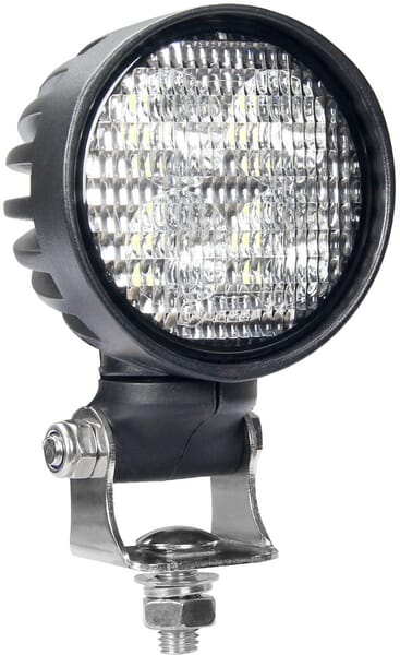 KRAMP Arbeitsscheinwerfer LED, 40W, 4000lm, round, white, 10/30 V, 84x126x71.8mm, AMP plug, 4 LED's, 360 degrees, Kramp LA10551