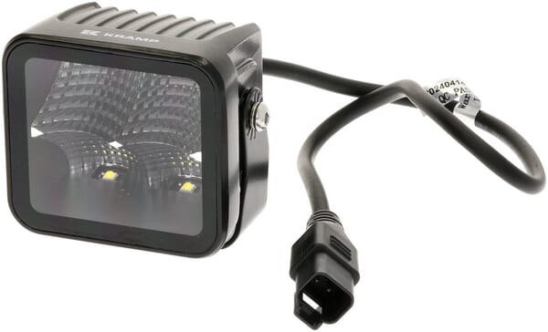 KRAMP Arbeitsscheinwerfer indirekt LED, 40W, 4800lm, quadratisch, 12/24V, weiß, 81x82.5x67.5mm Deutsch Stecker, Flood, 4LED's - 1 Stück - LA10608