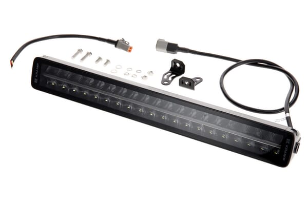KRAMP Arbeitslichtbalken LED, 200W, 16800lm, rechteckig, 12/24V, weiß/orange, 561x70x67mm Deutsch Stecker, Combo, gerade, 40LED's, E-BOOST - 1 Stück - LA10813