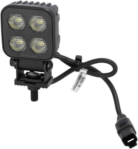 KRAMP Arbeitsscheinwerfer LED, 40W, 2650lm, quadratisch, 12/24V, weiß, 70.1x126.6x49.7mm Deutsch Stecker, Flood, 8LED's - 1 Stück - LA10832