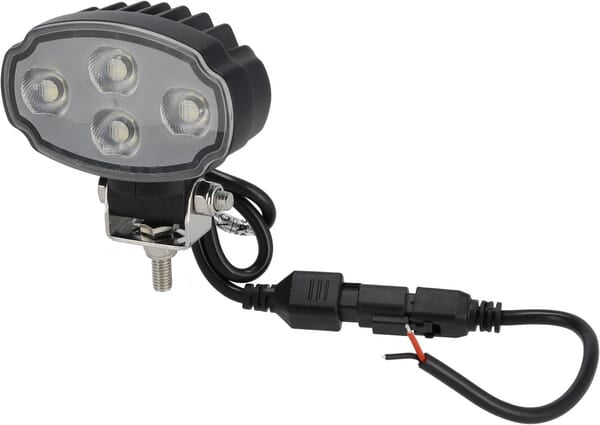 KRAMP Arbeitsscheinwerfer LED, 20W, 3000lm, oval, weiß, 100x54x93mm,Deutsch 2-pin, flood, Kramp - 1 Stück - LA10906