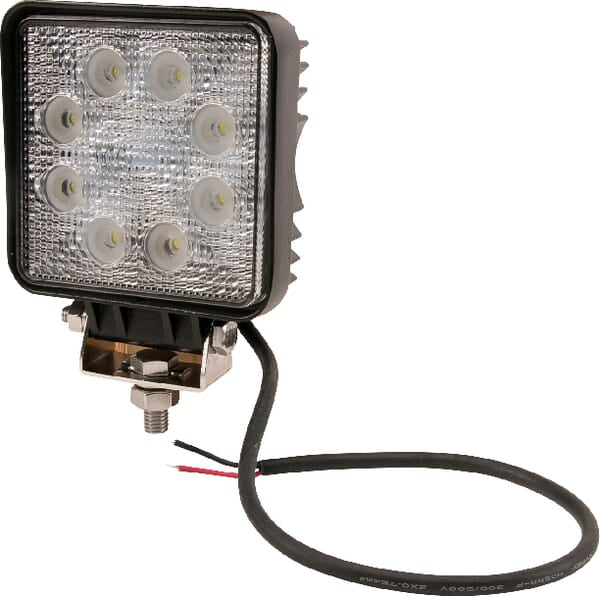 gopart Arbeitsscheinwerfer LED, 24W, 1920lm, quadratisch, 10/30V, 128x45x110mm, Flutlicht, 8 LED's LA15025