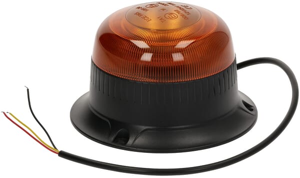 KRAMP LED-Kennleuchte, niedriges Profil, 15W, 12-24V, gelb, anschraubbar, Ø 86mm x67mm - 1 Stück - LA20094