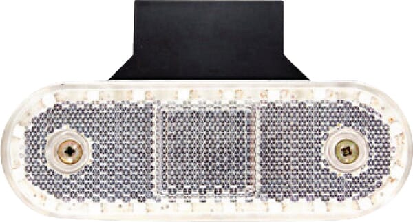 KRAMP Rechteckige ,vordere Positionsleuchte mit Kabelanschluss und Halter LED12-24V KRAMP LA30112