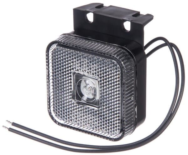 KRAMP Vordere Positionsleuchte quadratisch mit Kabelanschluss mit Halter LED 12-24V KRAMP LA30138