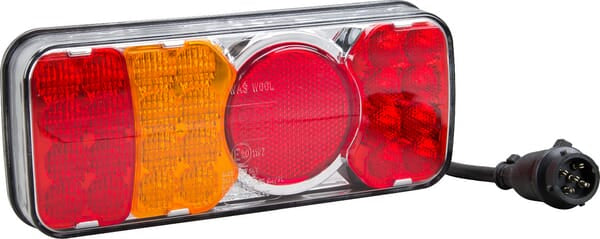 KRAMP Rücklicht multifunktional Rechteck 5 pins links LED 12-24V KRAMP LA40036